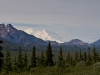 Erster Blick auf den Mount McKinley