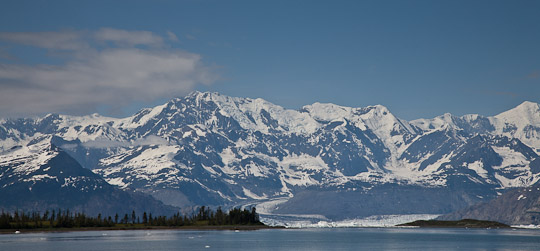 Blick auf den Columbia Gletscher ...